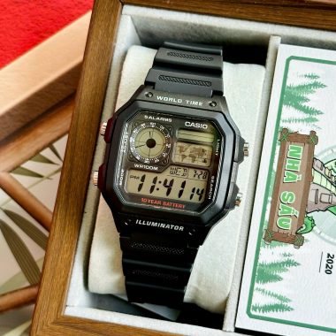 Đồng hồ Casio 42 mm Nam AE-1200WH-1AVDF