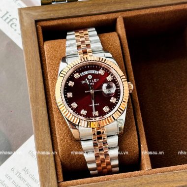 Đồng Hồ Nam Bentley Demi Nâu đỏ Quartz BL2333-10MTDI-R 40mm