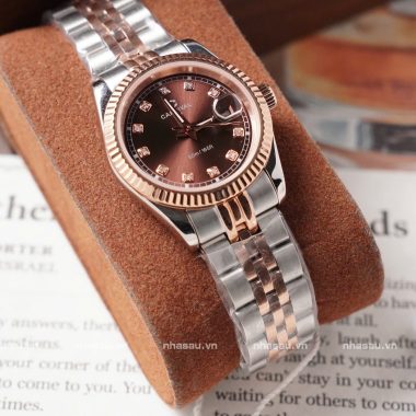 Đồng Hồ Carnival – Nữ 8131L Demi Rosegold Mặt Nâu
