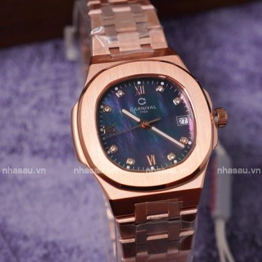 Đồng Hồ Nữ Carnival 8160L-VH-DK ( Xà cừ đen )
