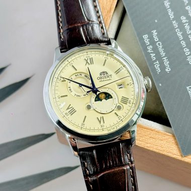 ORIENT CLASSIC SUN AND MOON RA-AK0803Y30B Mặt Ngà