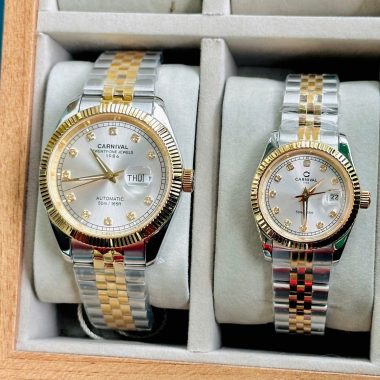 Đồng Hồ Couple Carnival Nam 8131G - Nữ 8131L
