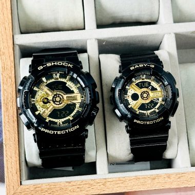 Đồng Hồ Couple G-SHOCK GA-110GB-1A Nam & BABY-G BA-110X-1ADR Nữ