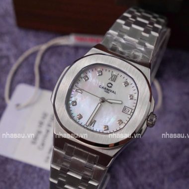 Đồng Hồ Nữ Carnival 8160L-VT-TK ( Xà cừ trắng )