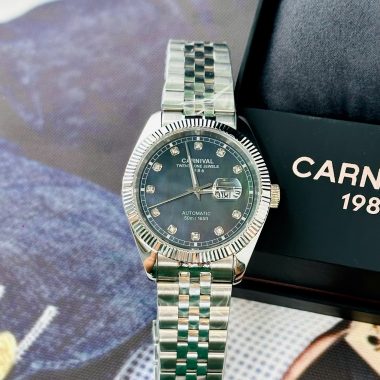 ĐỒNG HỒ CARNIVAL 8131G MẶT XÀ CỪ ĐEN