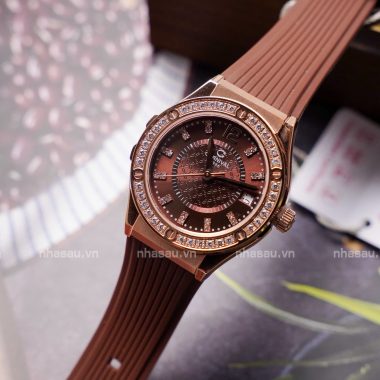 ĐỒNG HỒ NỮ CARNIVAL 8173L2 Mặt Nâu Viền Đá