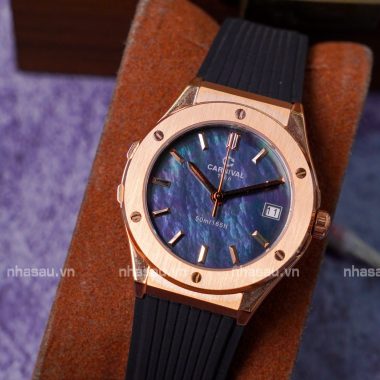 Đồng Hồ Nữ Carnival 8168L-VH-DCS-DK ( Xà cừ đen )