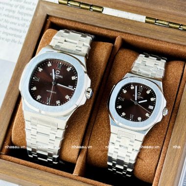 Đồng Hồ Carnival Couple 8160G Nam – 8160L Nữ Mặt Nâu