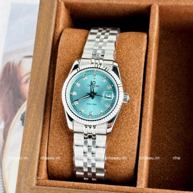 Đồng Hồ Carnival – Nữ 8131L Mặt Xanh Tiffany
