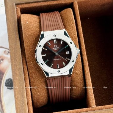 Đồng Hồ Nữ Carnival 8168L Mặt Nâu
