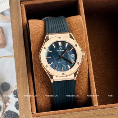 Đồng Hồ Nữ Carnival 8168L Mặt Xà Cừ Đen