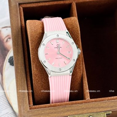 Đồng Hồ Nữ Carnival 8168L Mặt Hồng