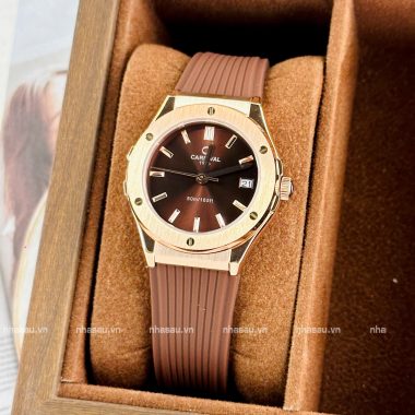 Đồng Hồ Nữ Carnival 8168L Mặt Nâu