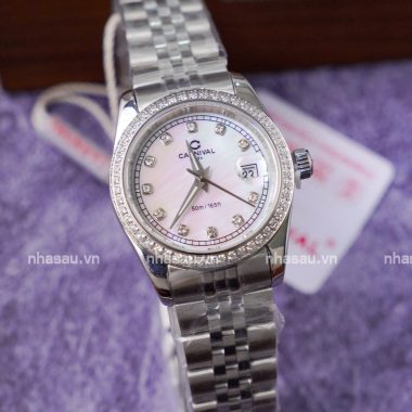 Đồng Hồ Nữ Carnival 8131L2-VT-TK ( Xà cừ trắng )