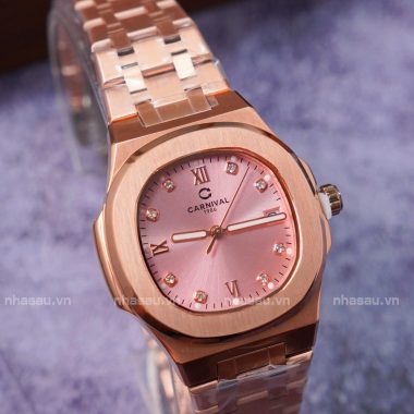 Đồng Hồ Nữ Carnival 8160L-VH-Hồng