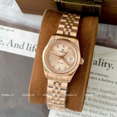 Đồng Hồ Carnival – Nữ 8131L RoseGold Mặt Be