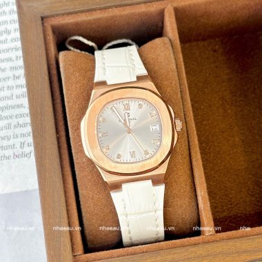 Đồng Hồ Nữ Carnival 8160L Dây Da RoseGold Mặt Trắng