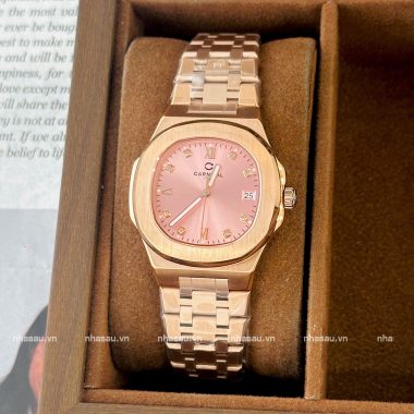 Đồng Hồ Nữ Carnival 8160L RoseGold Mặt Hồng