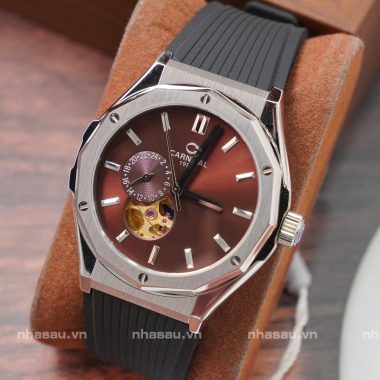 Đồng Hồ Carnival Nam 8189G Mặt Nâu