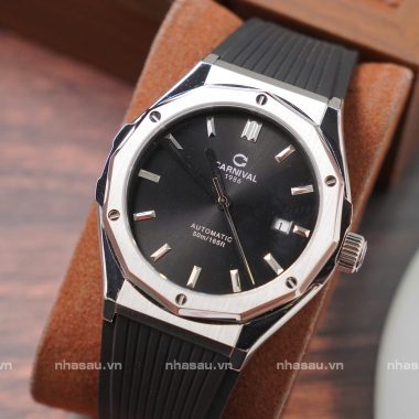 Đồng Hồ Carnival Nam 8168G Mặt Đen