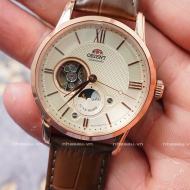 Đồng Hồ Nam Orient Sun And Moon Gen 4 Rosegold RN-AS0002S