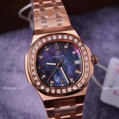Đồng Hồ Nữ Carnival 8160L2-VH-DK ( Xà cừ đen )