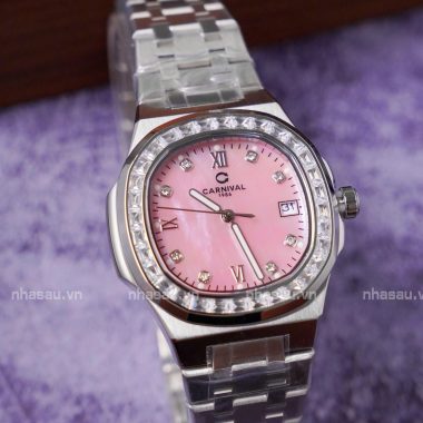 Đồng Hồ Nữ Carnival 8160L2-VT-HK ( Xà cừ hồng )