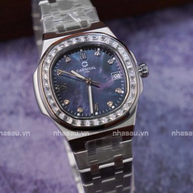 Đồng Hồ Nữ Carnival 8160L2-VT-DK ( Xà cừ đen )