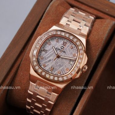 Đồng Hồ Carnival – Nữ 8160L2 Rosegold Mặt Thiên Thạch Viền Đá