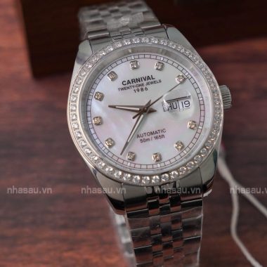 Đồng hồ Nam Carnival 8131G2-VT-TK ( Xà cừ trắng )