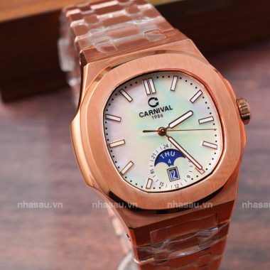 Đồng Hồ Nam Carnival 8110G-VH-TK ( Xà cừ Trắng )