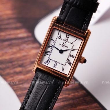 Đồng Hồ Carnival Nam 8231L Viền Rosegold Mặt Trắng